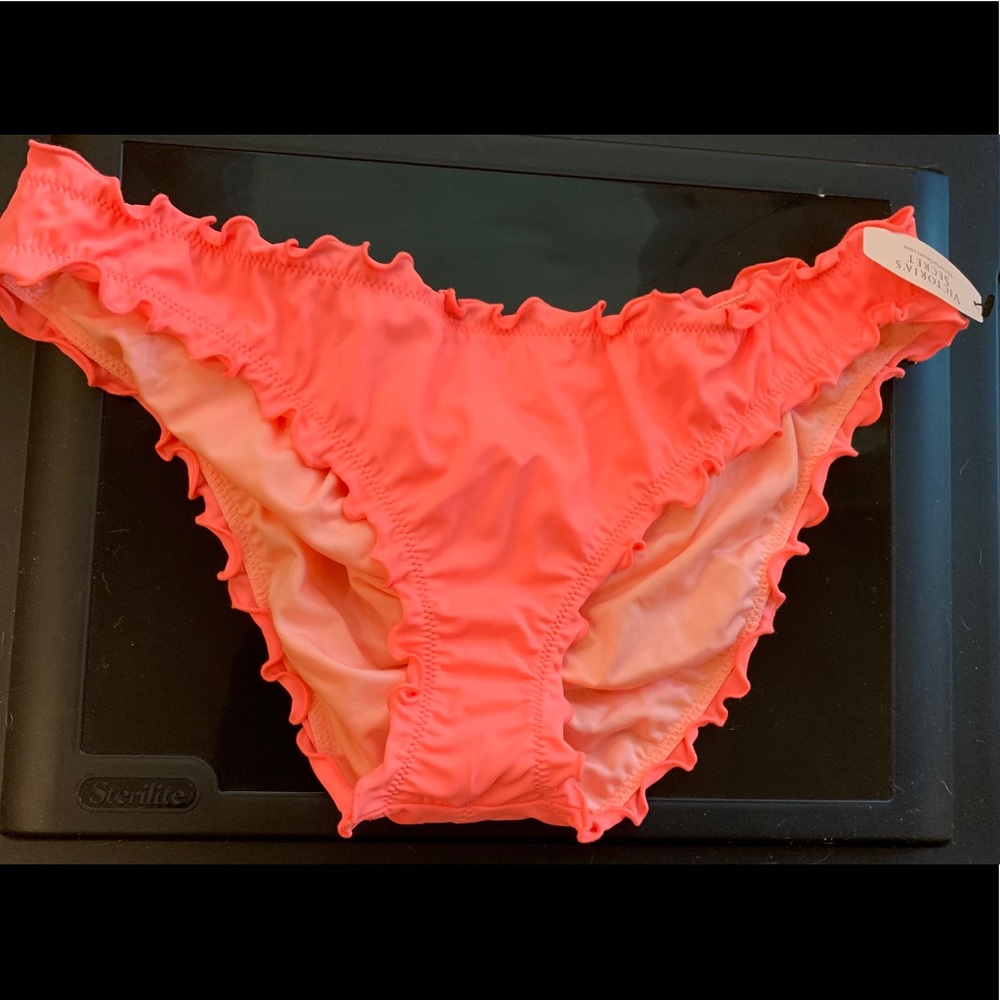 Victoria’s Secret Bikini bottom. Bright Peach